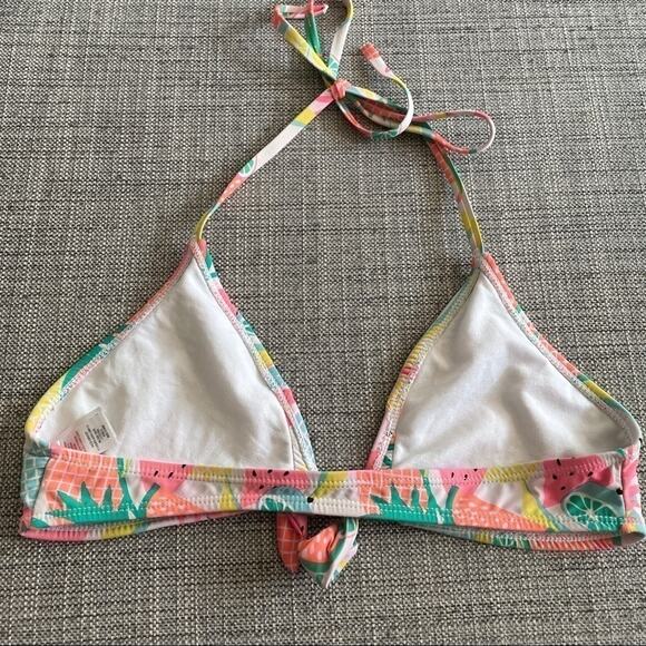 Primark fruit pattern tie front bikini top sz 8 - Picture 4 of 6